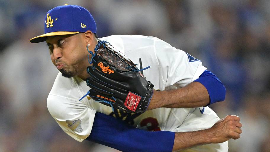 Los Angeles Dodgers pitcher Edwin Diaz
