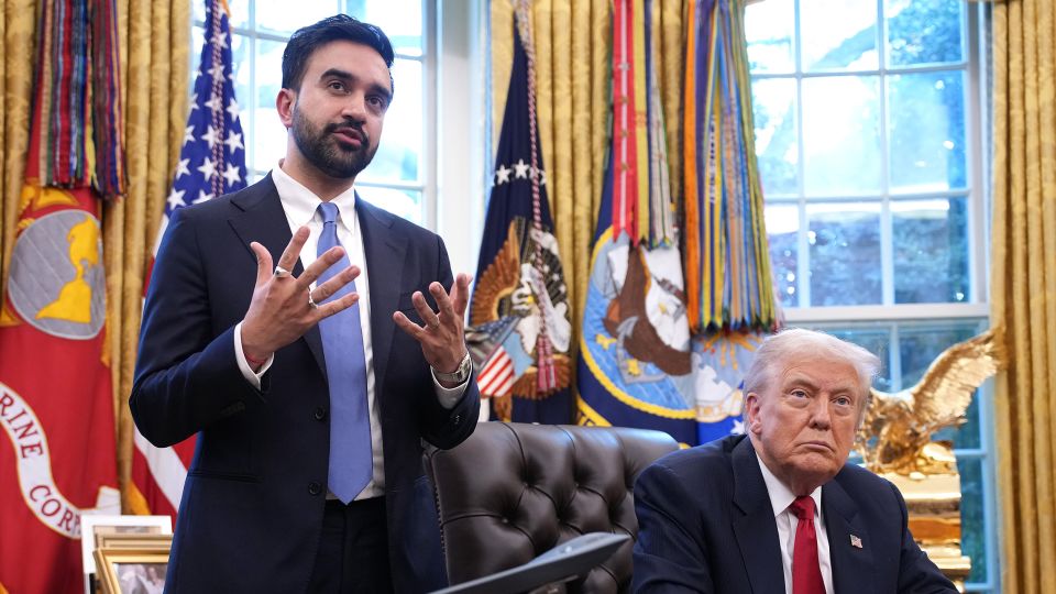 President Donald Trump meets with Zohran Mamdani, then the Mayor-elect for New York, in the Oval Office of the White House on November 21, 2025. - Andrew Harnik/Getty Images