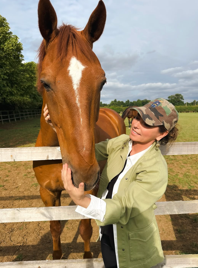 Shania loves to horse ride first thing in the morning