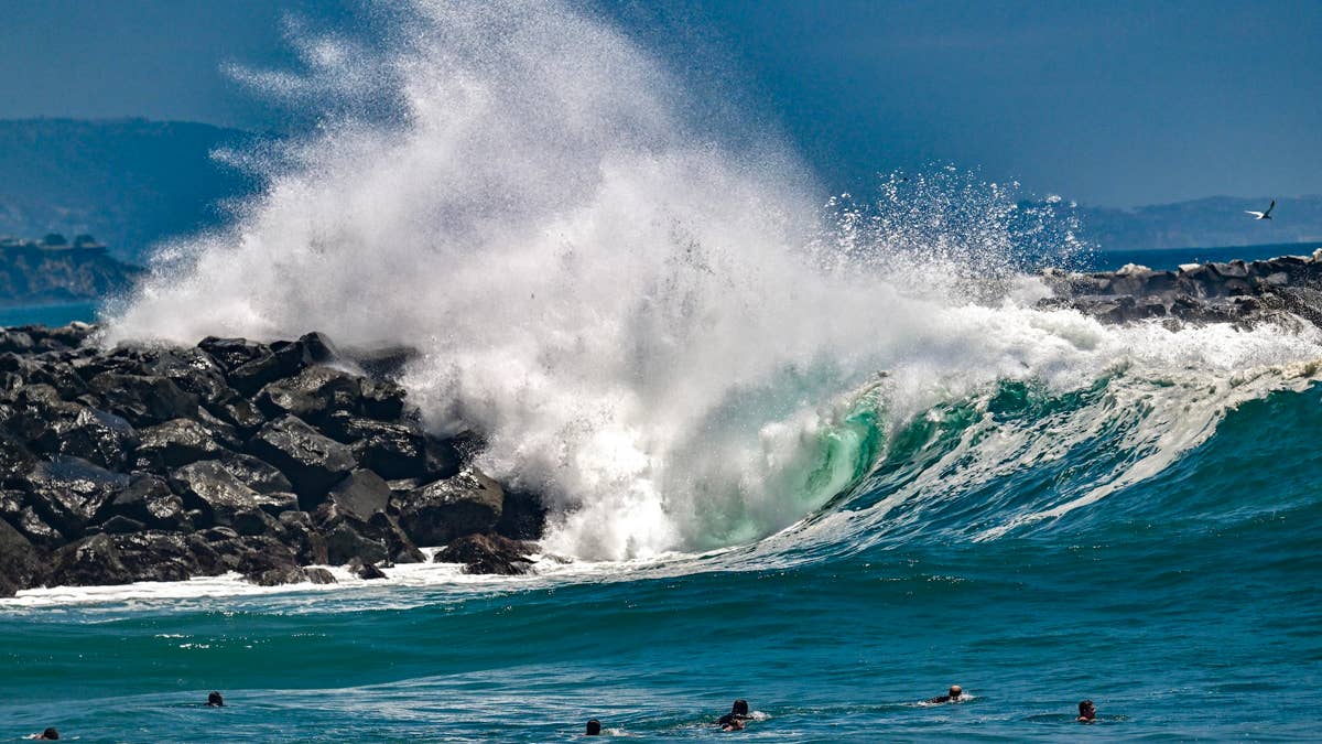 Tropical storm swells pummel SoCal beaches with 'life-threatening' surf