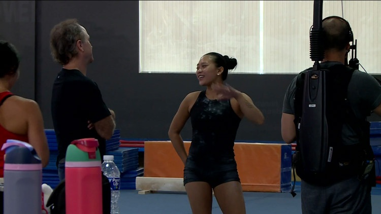 Suni Lee returns home to train for a third Olympics, surrounded by the coaches she calls family