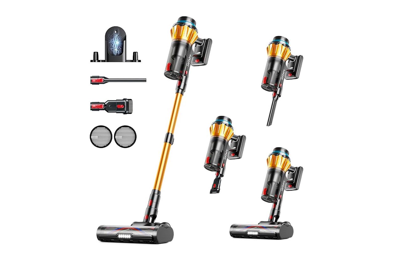 Cordless Vacuum Cleaner, 650W/60Kpa/70 Mins Cordless Stick Vacuum, Self-Standing Wireless