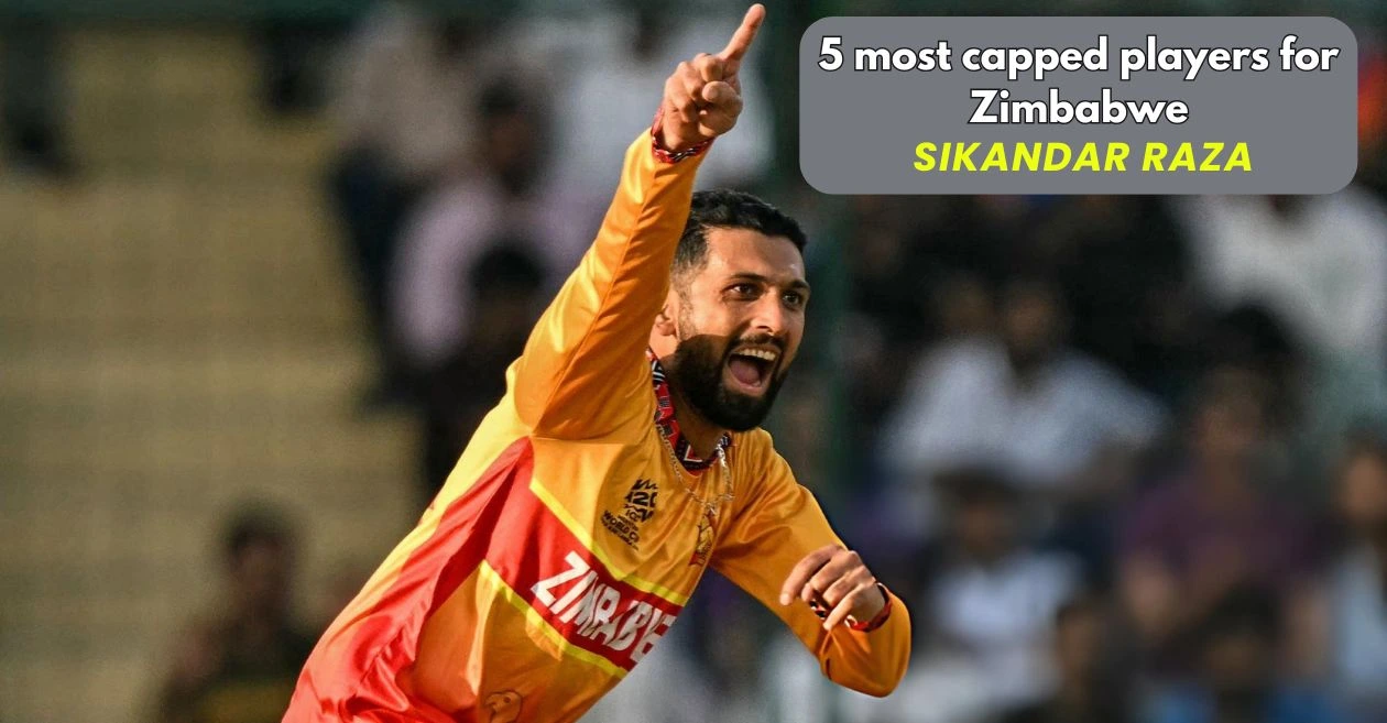 Most capped players for Zimbabwe in international cricket