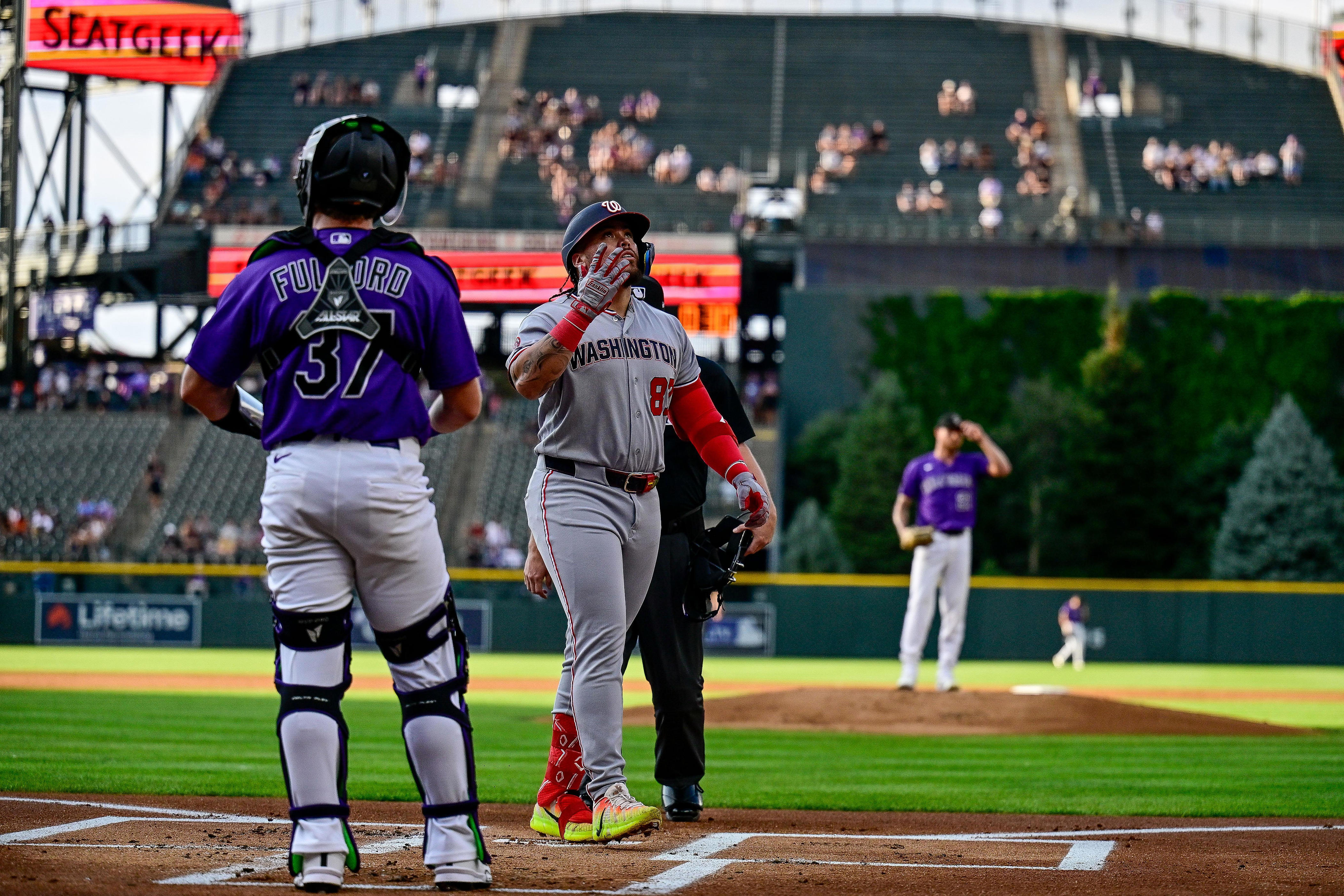 Washington's 3 HRs best Rockies in a 6-3 loss on a hot night at Coors Field
