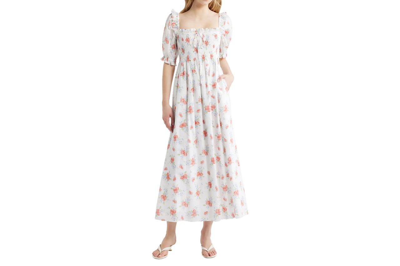 Nordstrom Hill House Home The Scarlett Nap Fit & Flare Midi Dress