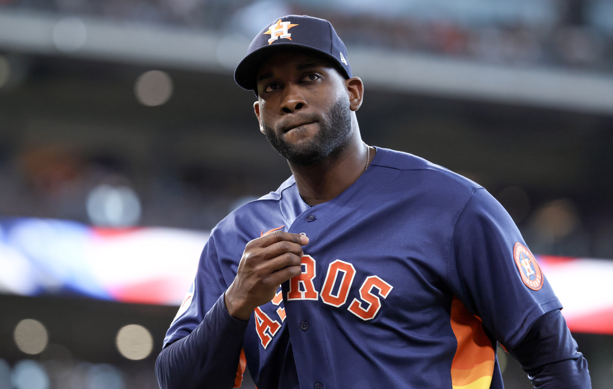 Houston Astros left fielder Yordan Alvarez.