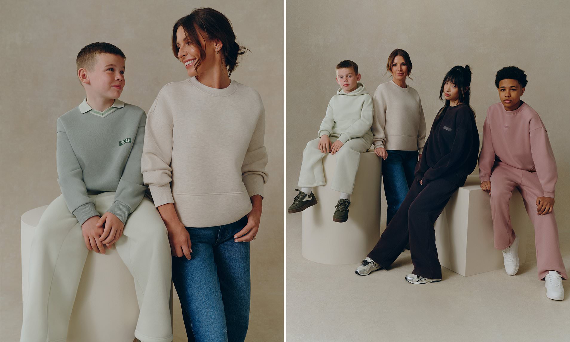 Coleen Rooney's son Cass, 8, makes his modelling debut as he joins her new Primark campaign