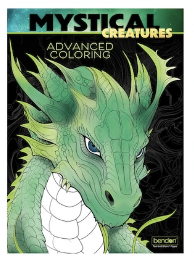 Mystical Creatures adult coloring book