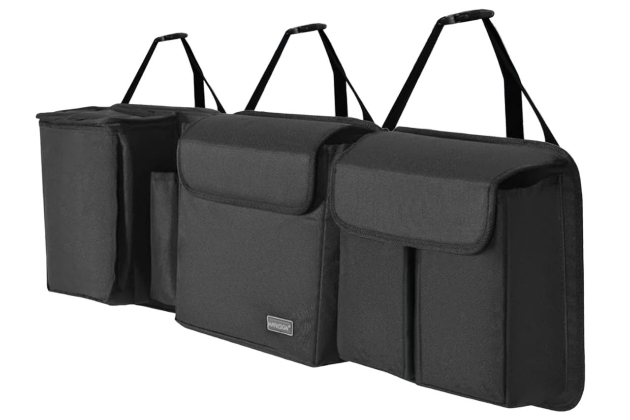 Deluxe Trunk and Backseat Organizer for Medium or Large Size SUVs & RVs, Detachable Storage Modules with Built-in Cooler, Patent Pending