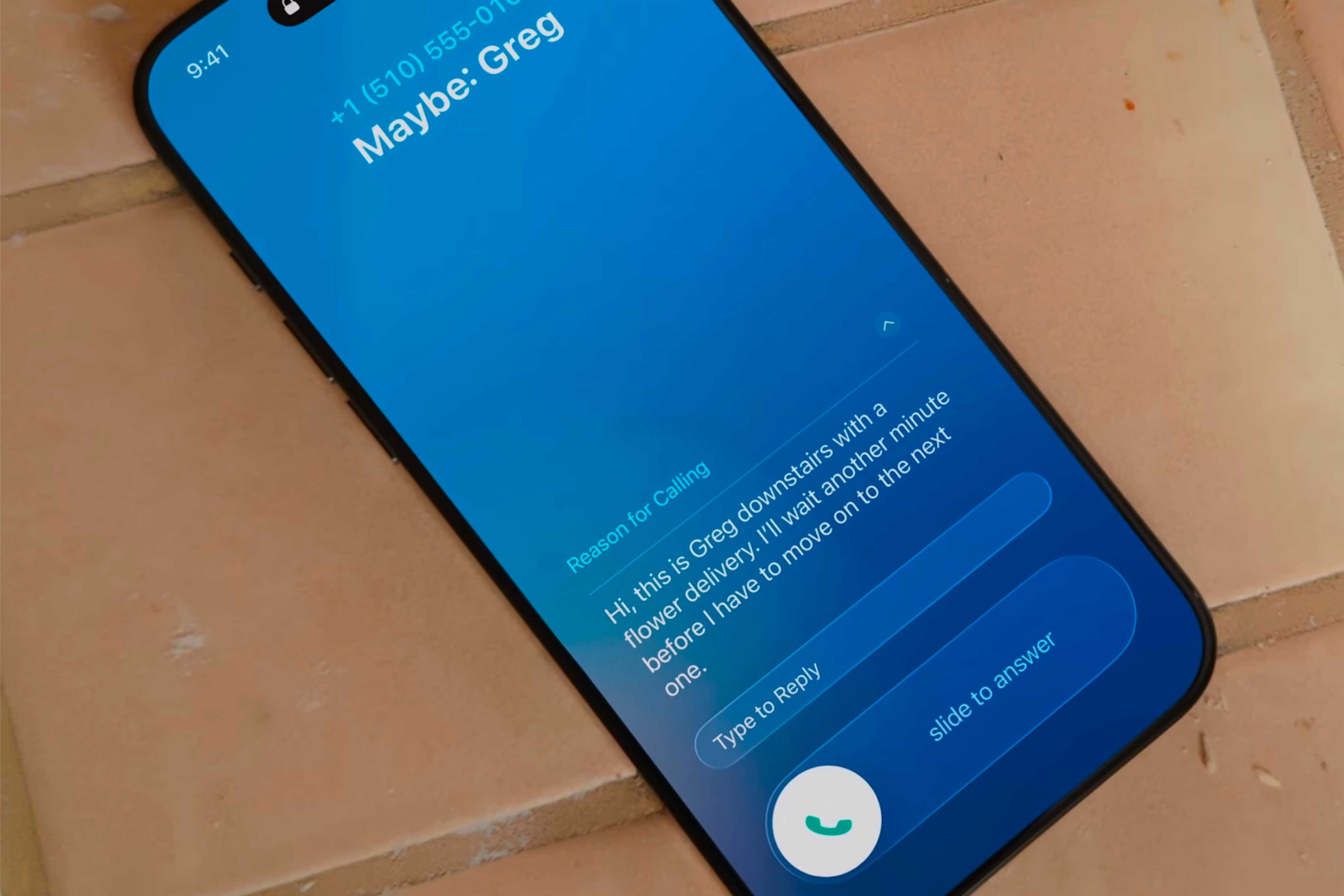 Transcript and being able to type to reply to the person on the other side of the call during Call Screening.