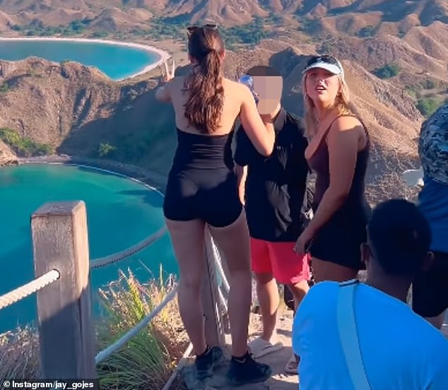 The tourist called out his 'shameful' behaviour