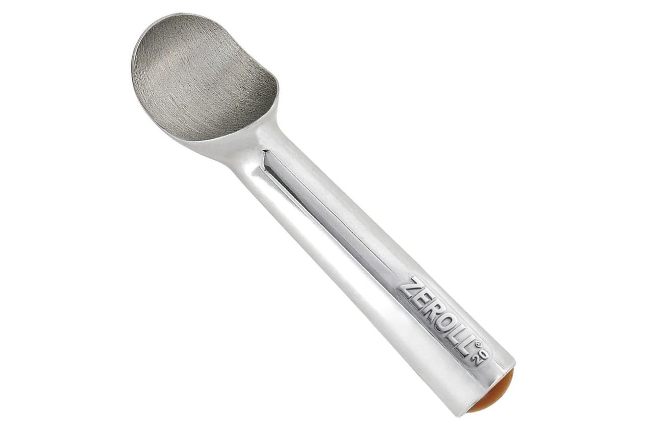Zeroll, Size 20, in Silver 1020 Original Ice Cream Unique Liquid Filled Heat Conductive Handle Simple One Piece Aluminum Design Easy Release 40 Scoops per, 2-Ounce