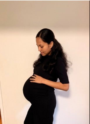 Jenitar Na’amoana, 34, and her husband already had four children before the surprise pregnancy (GoFundMe)