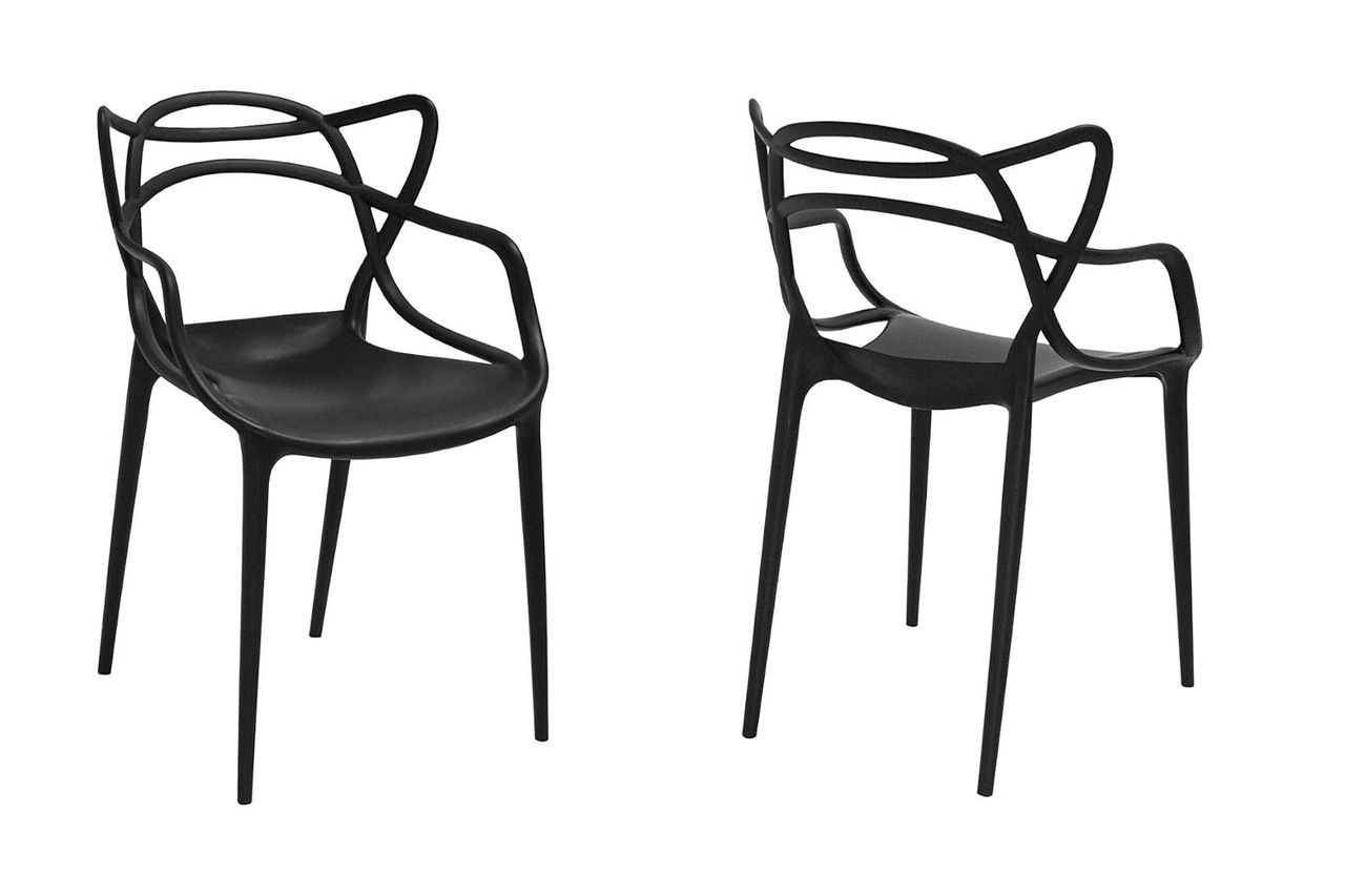 Mod Made Mid Century Modern Molded Plastic Loop Chair