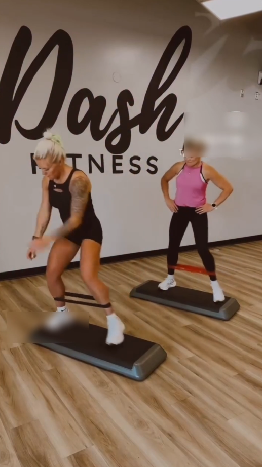 Step and band full body workout