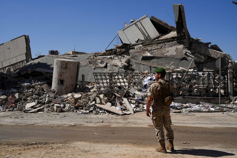 Aftermath of an Israeli strike in Nabatieh