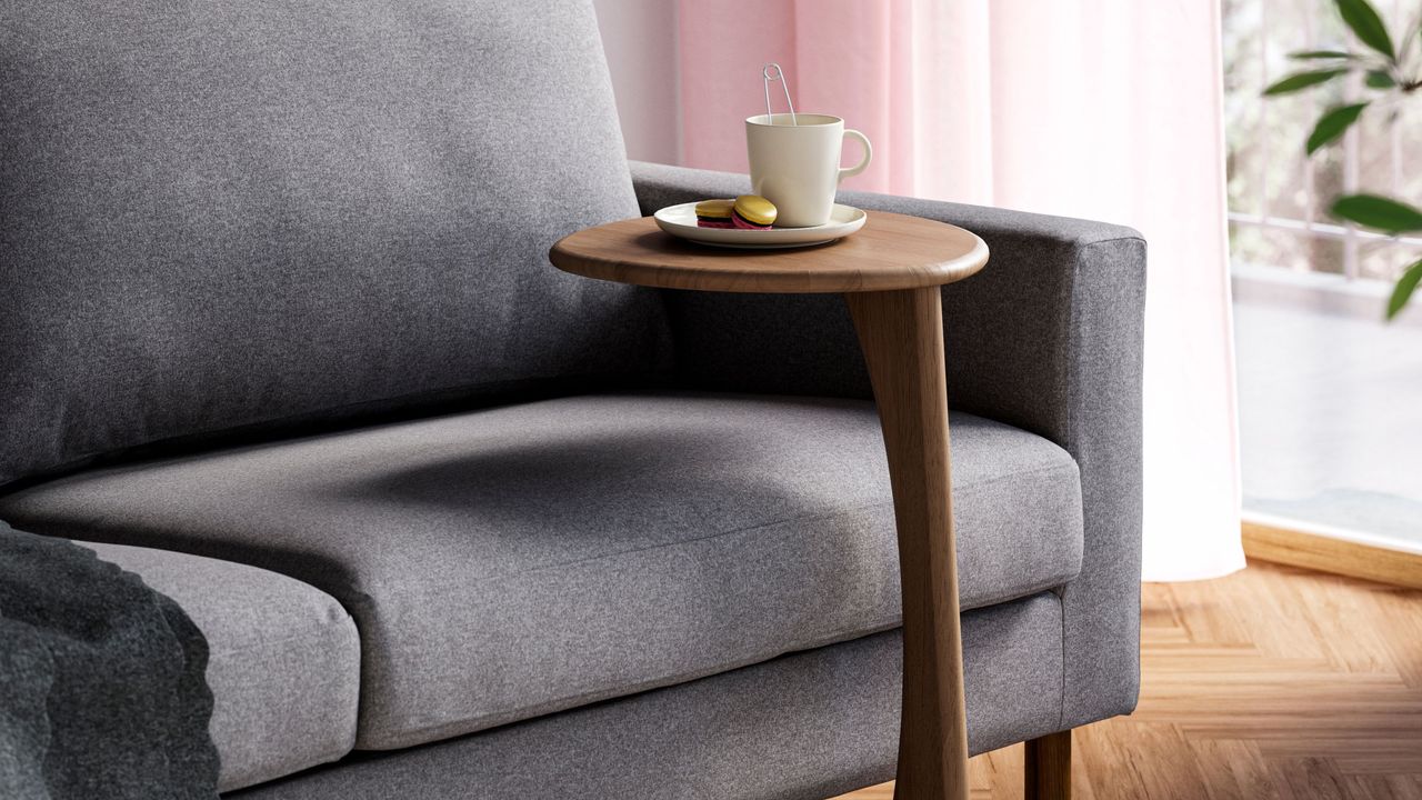 IKEA's new mid-century style sofa table takes up zero space in small rooms