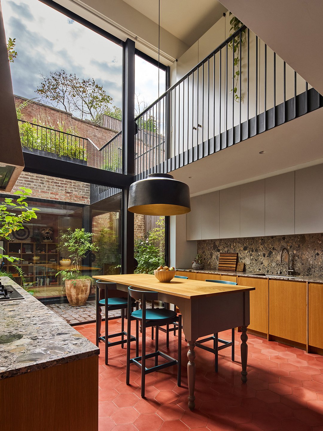This Brooklyn brownstone’s best-kept secrets are a sculptural skylight and double-height kitchen