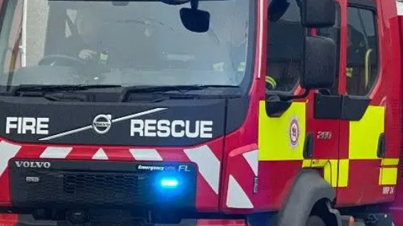 Crews are tackling a fire at Paignton train station