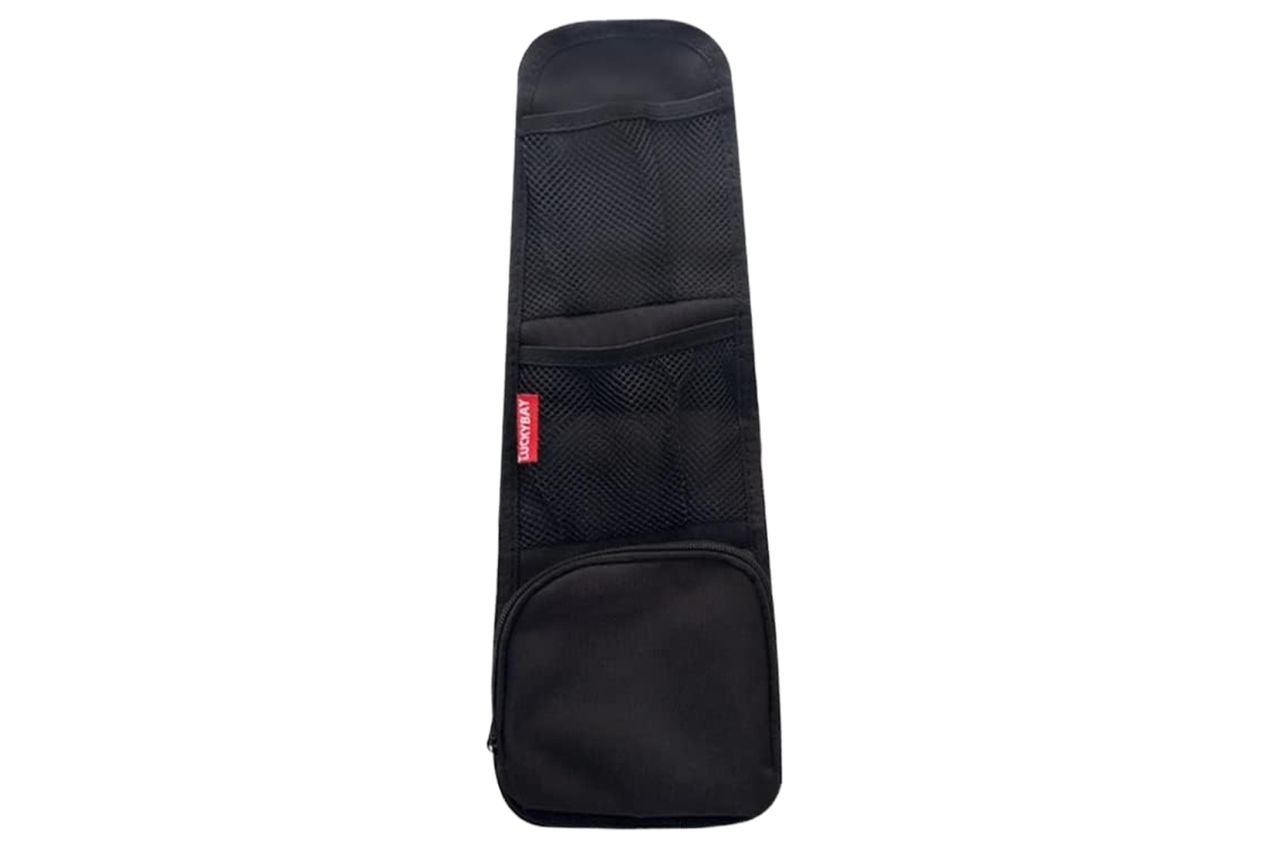 Car Seat Side Organizer, Auto Seat Storage Hanging Bag, Phones, Drink, Stuff Holder with Mesh Pocket for Cars, SUV & Truck