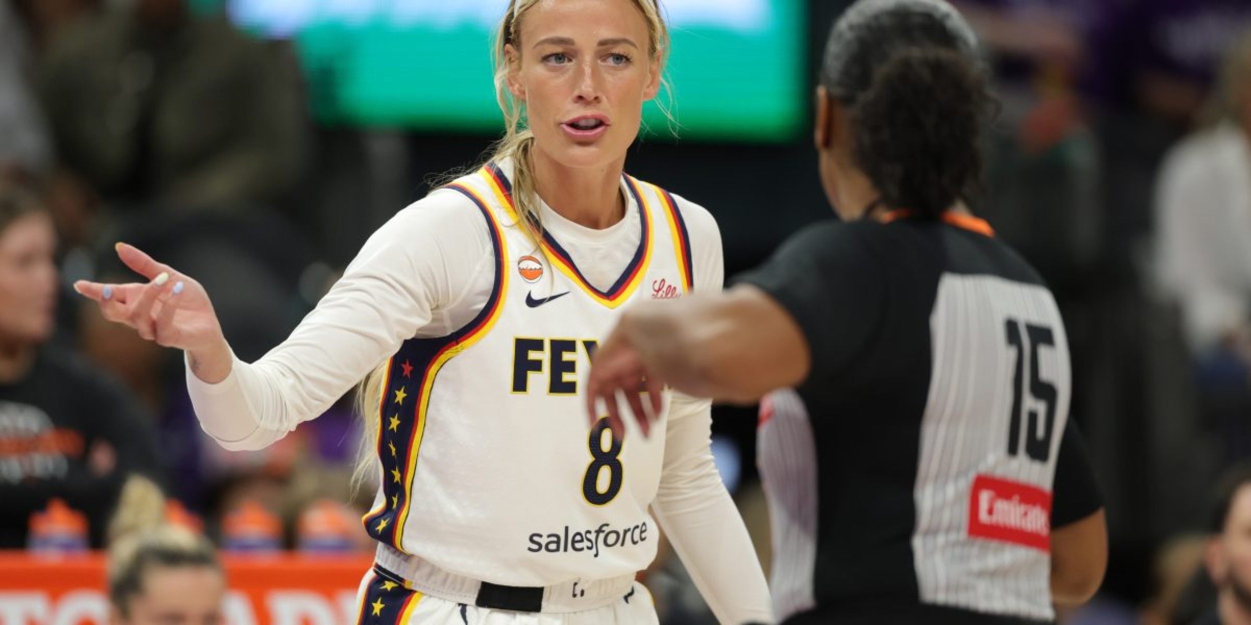 Fever star Sophie Cunningham receives unwanted news on Monday