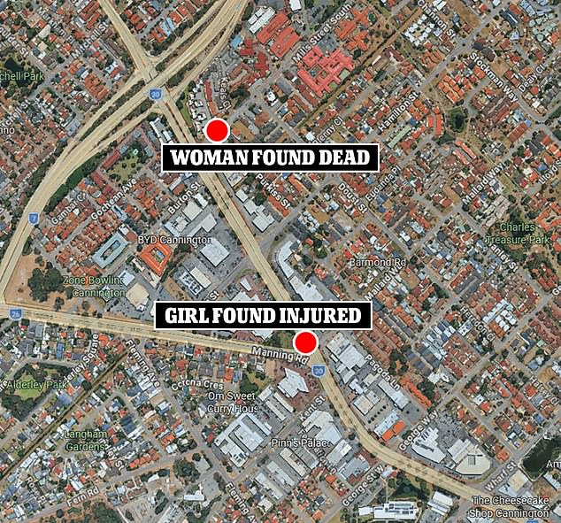 A girl was also seriously injured but managed to flee to the Albany Highway 600m away