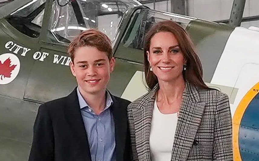 Prince George next to Princess of Wales at RAF Coningsby on June 27 2026