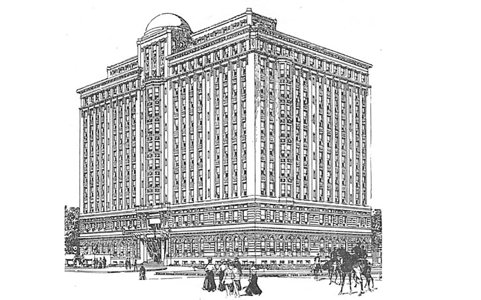 An illustration of the Million Dollar Hotel concept in St Louis