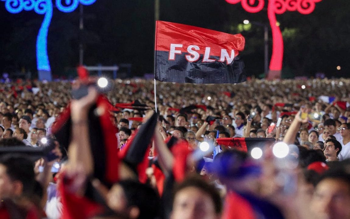 Thousands gathered in Managua on Sunday to mark the 47th anniversary of Nicaragua's revolution
