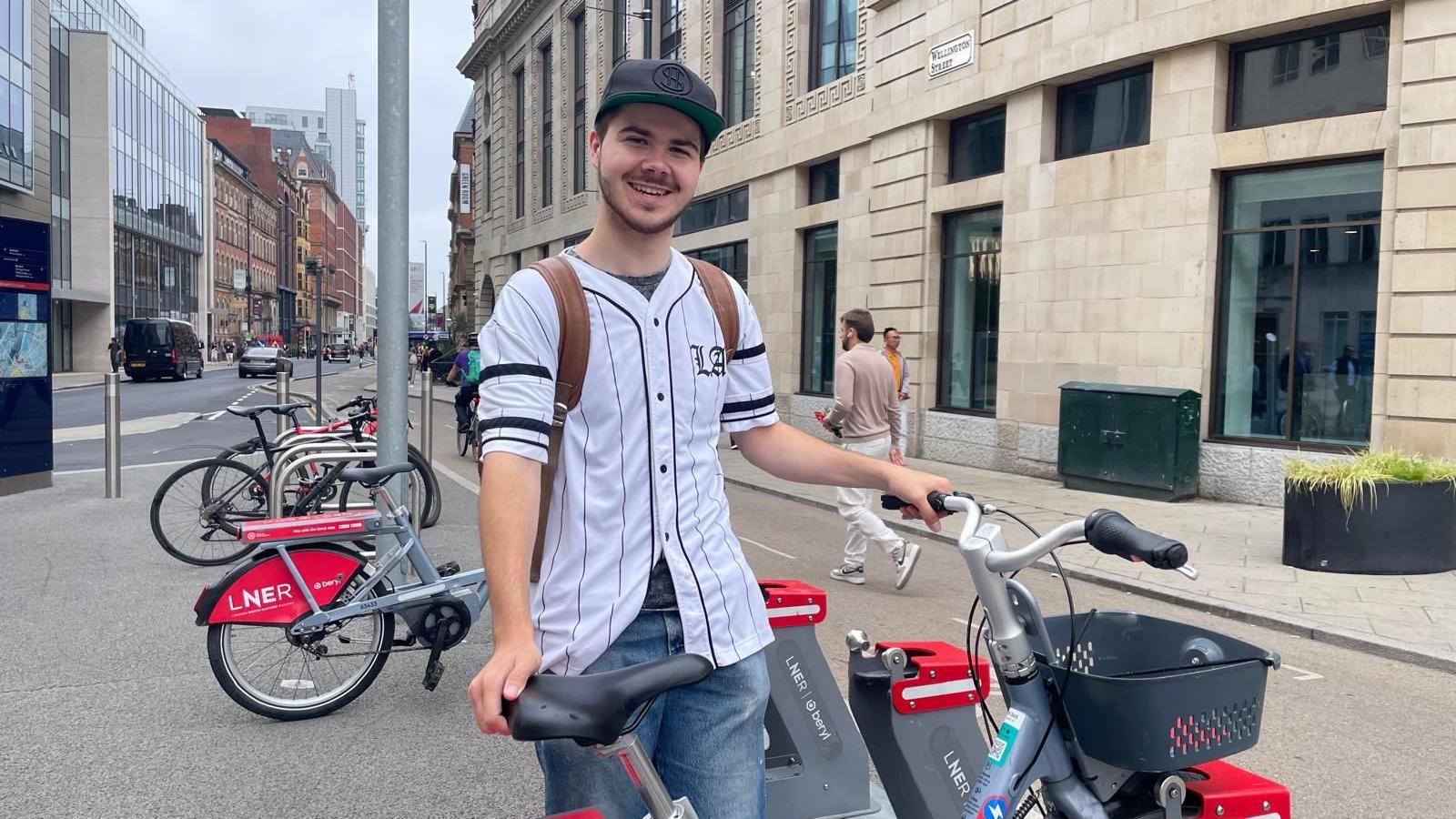Wakefield performing arts student Tyler Warren opts for e-bikes as the e-scooters are "too dangerous"
