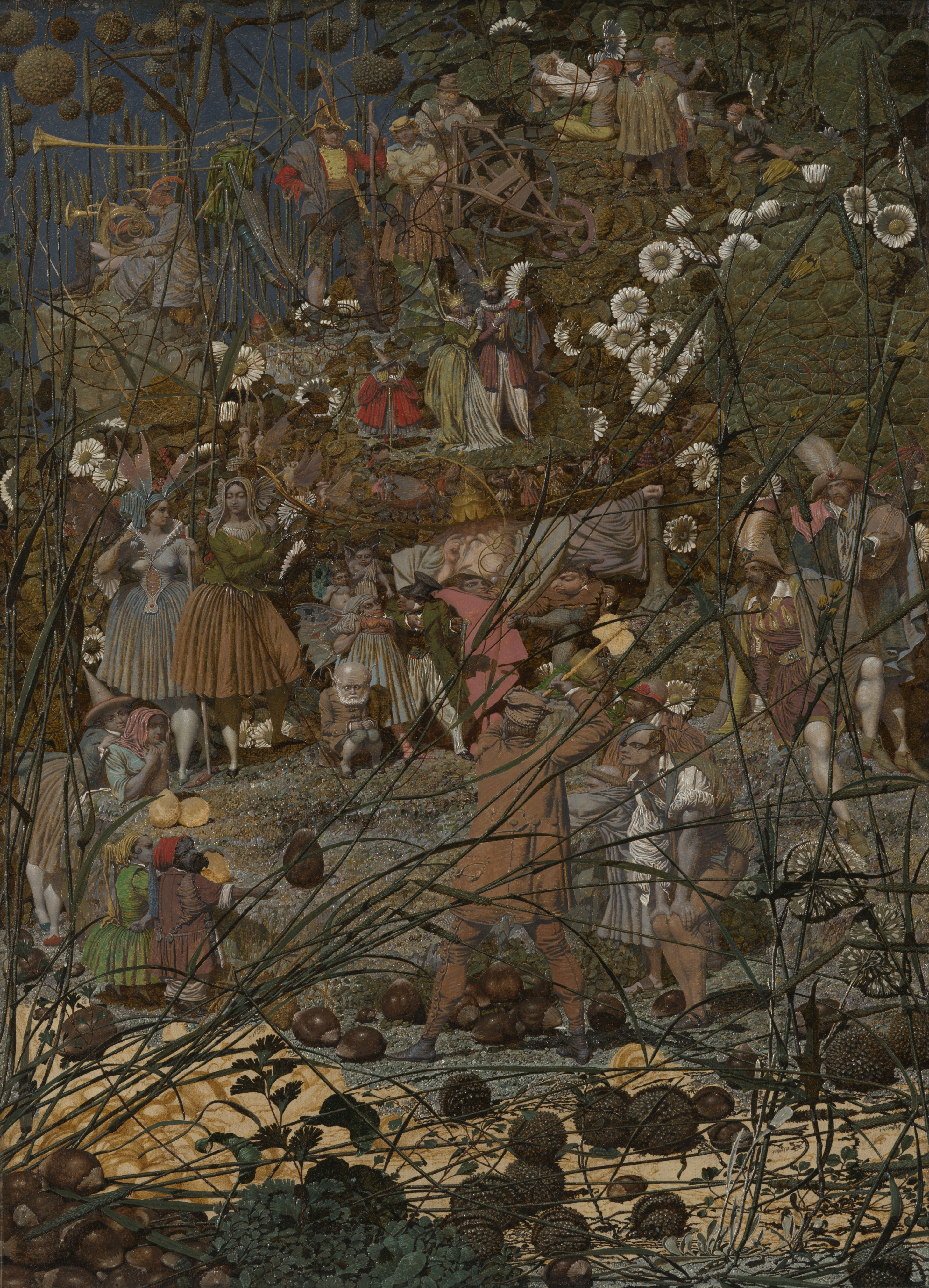 Richard Dadd, 'The Fairy Feller’s Master-Stroke', 1855-64. Oil on canvas, 54 x 39.4 cm. (Tate: Presented by Siegfried Sassoon in memory of his friend and fellow officer Julian Dadd, a great- nephew of the artist, and of his two brothers who gave their lives in the First World War 1963. Photo: Tate)