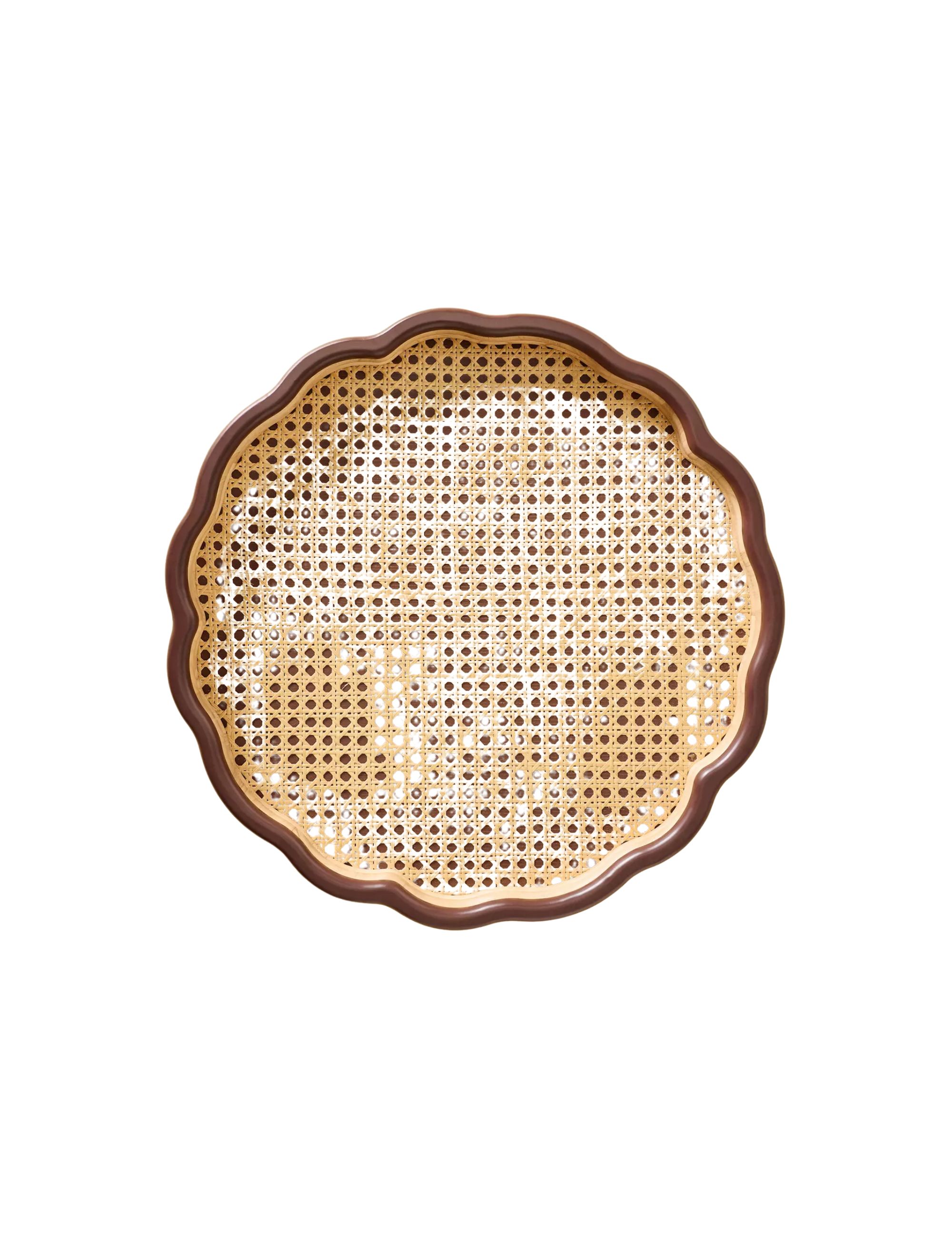 Anthropologie, Cane Rattan Trays (Chocolate)