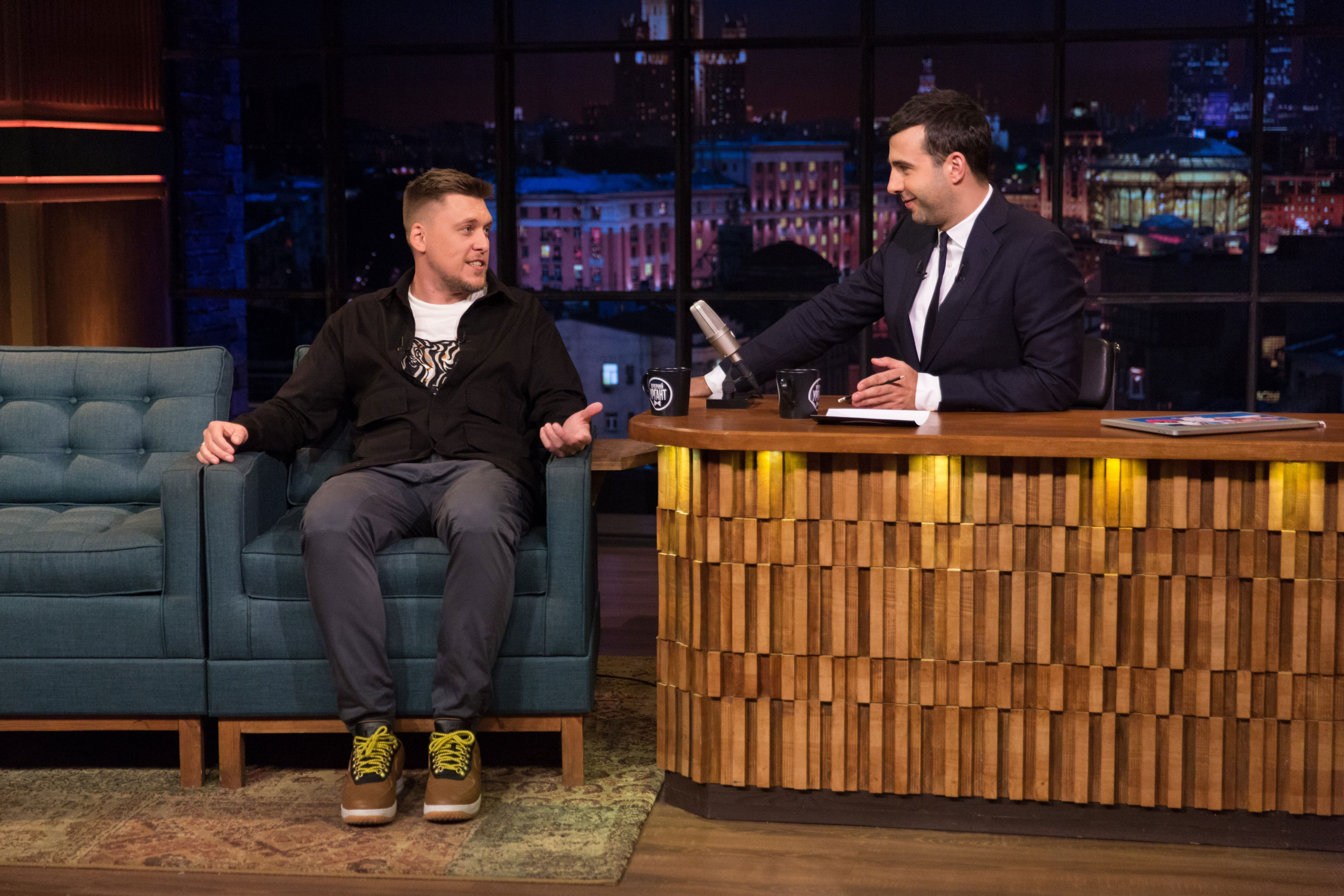 Nezlobin on ‘Evening Urgant’ – a late night chat show in Russia (Evening Urgant)