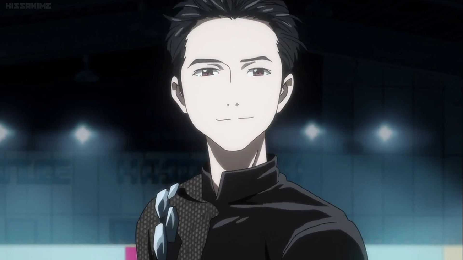 Yuri Katsuki confidently smirks at Victor in Yuri!!! On Ice