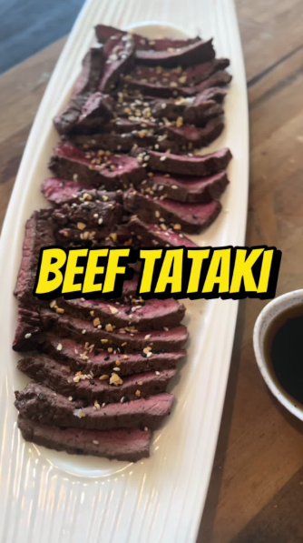 The beef tataki appetizer that never fails to impress