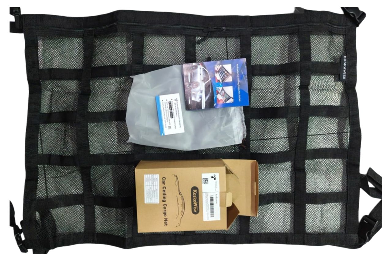 Upgrade Car Ceiling Cargo Net Pocket,31.5