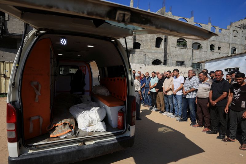 Funeral of six members of the al-Masri family, in Gaza City