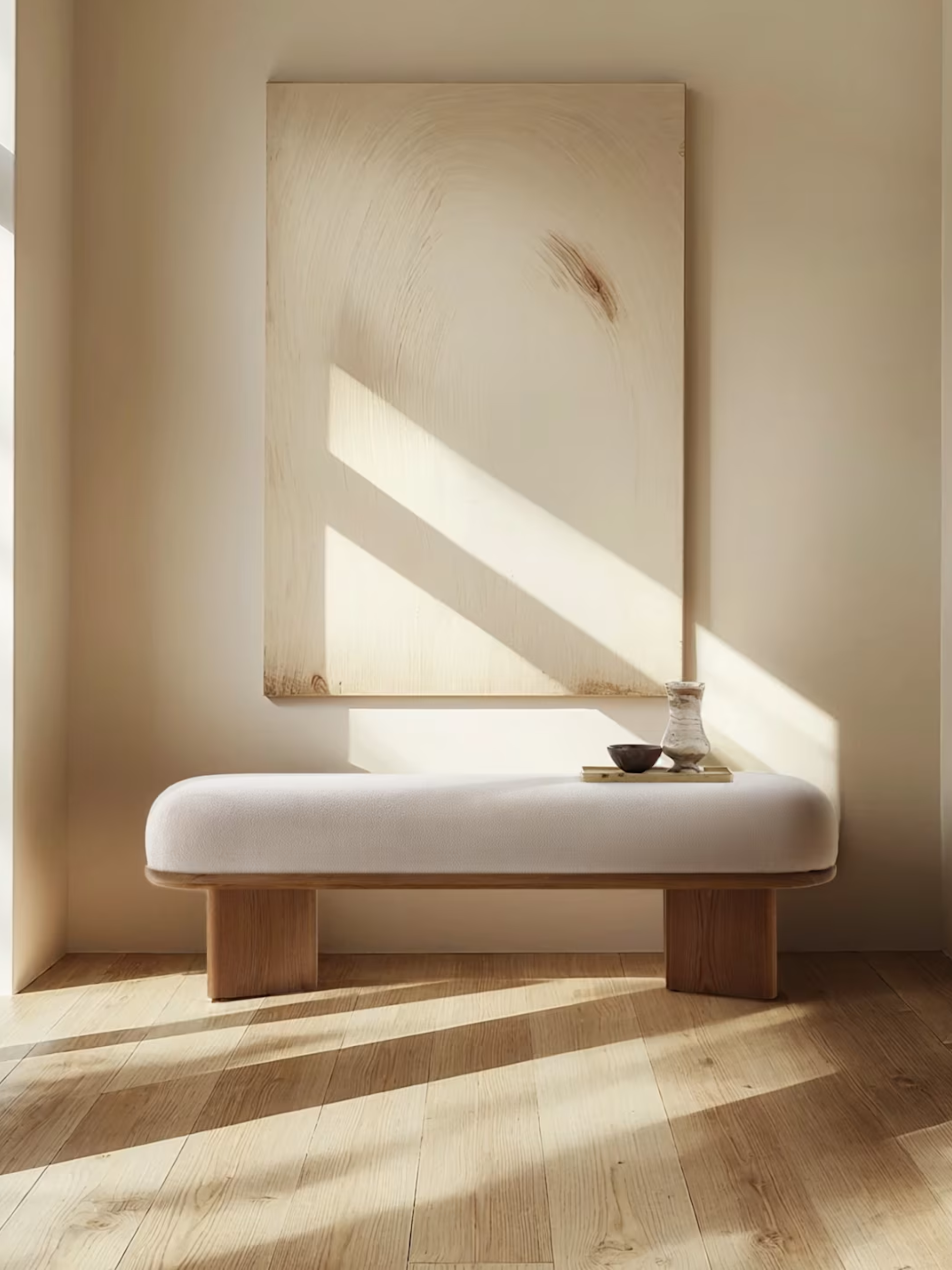 Abbey Performance Bouclé End of Bed Bench