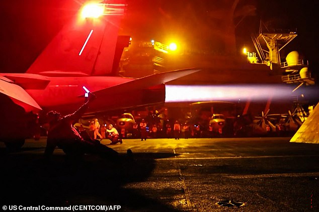 US forces launching what the military says are precision strikes targeting Iranian military capabilities