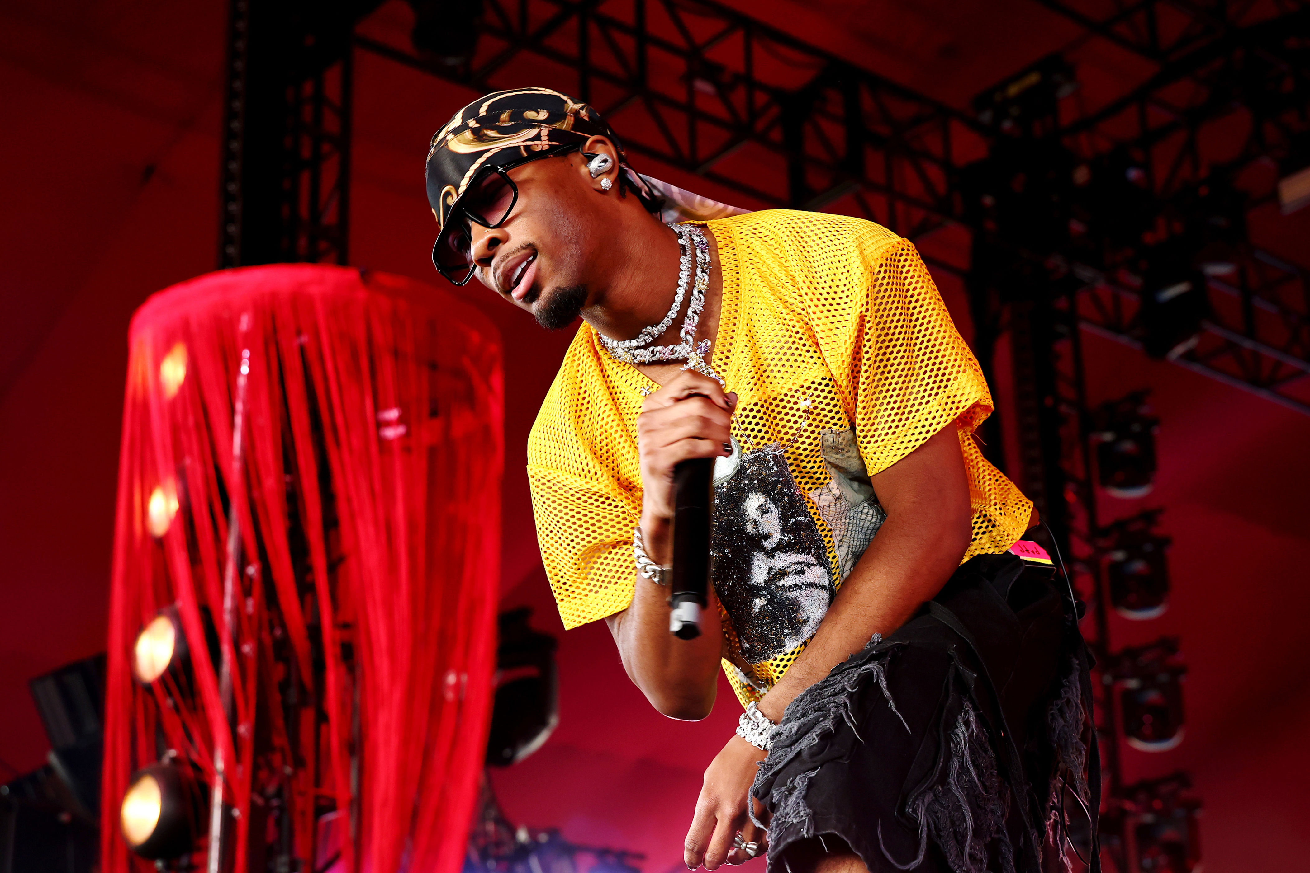 d4vd performs at Gobi Tent during the 2025 Coachella Valley Music and Arts Festival on April 20, 2025 (Getty)