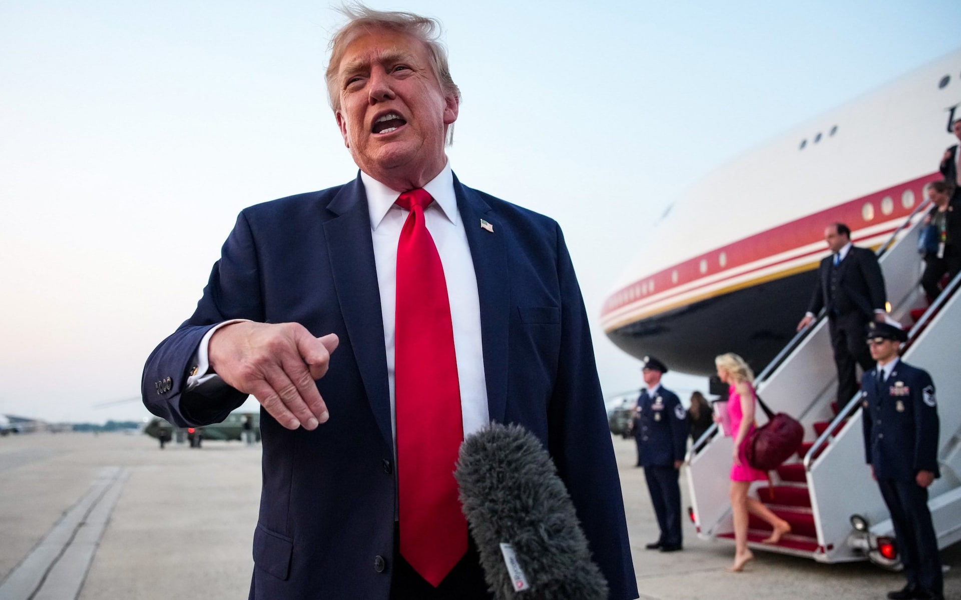 Donald Trump at Joint Base Andrews, Maryland