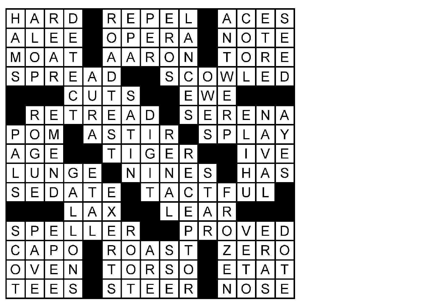 Puzzle solutions for Tuesday, Jul. 21, 2026