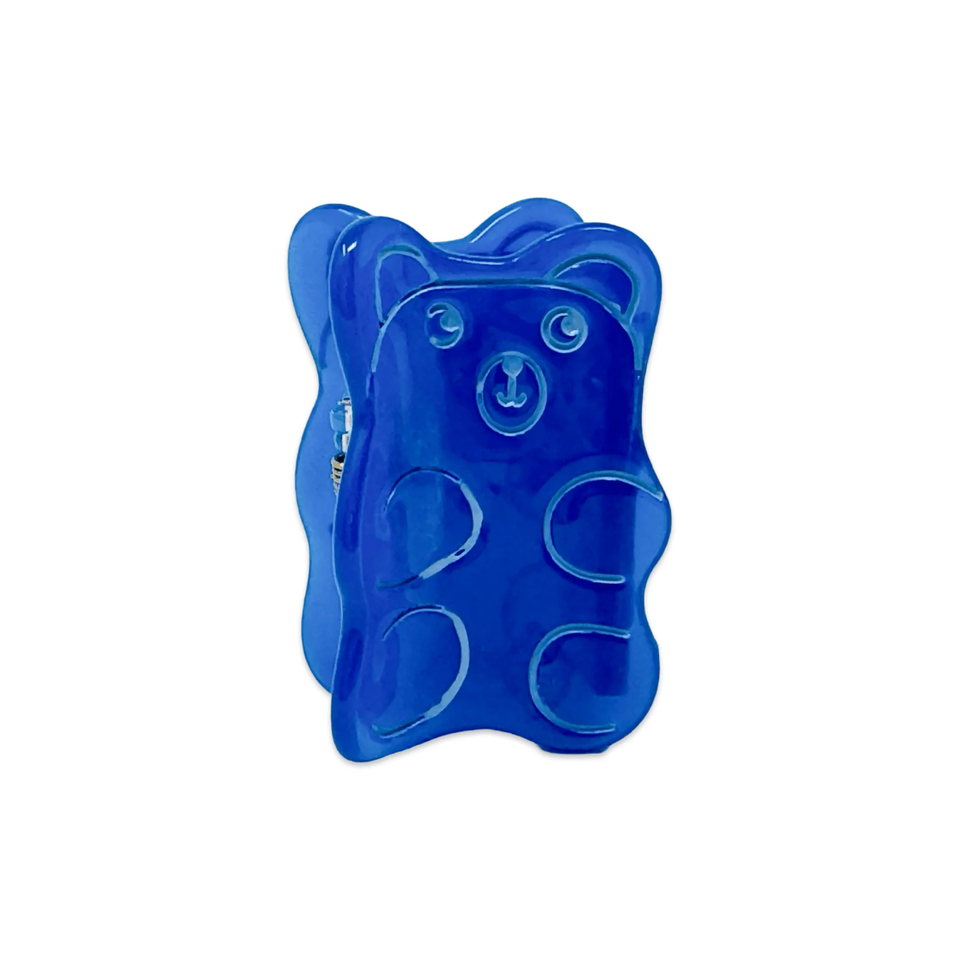 Mini Blue Gummy Bear Hair Clip