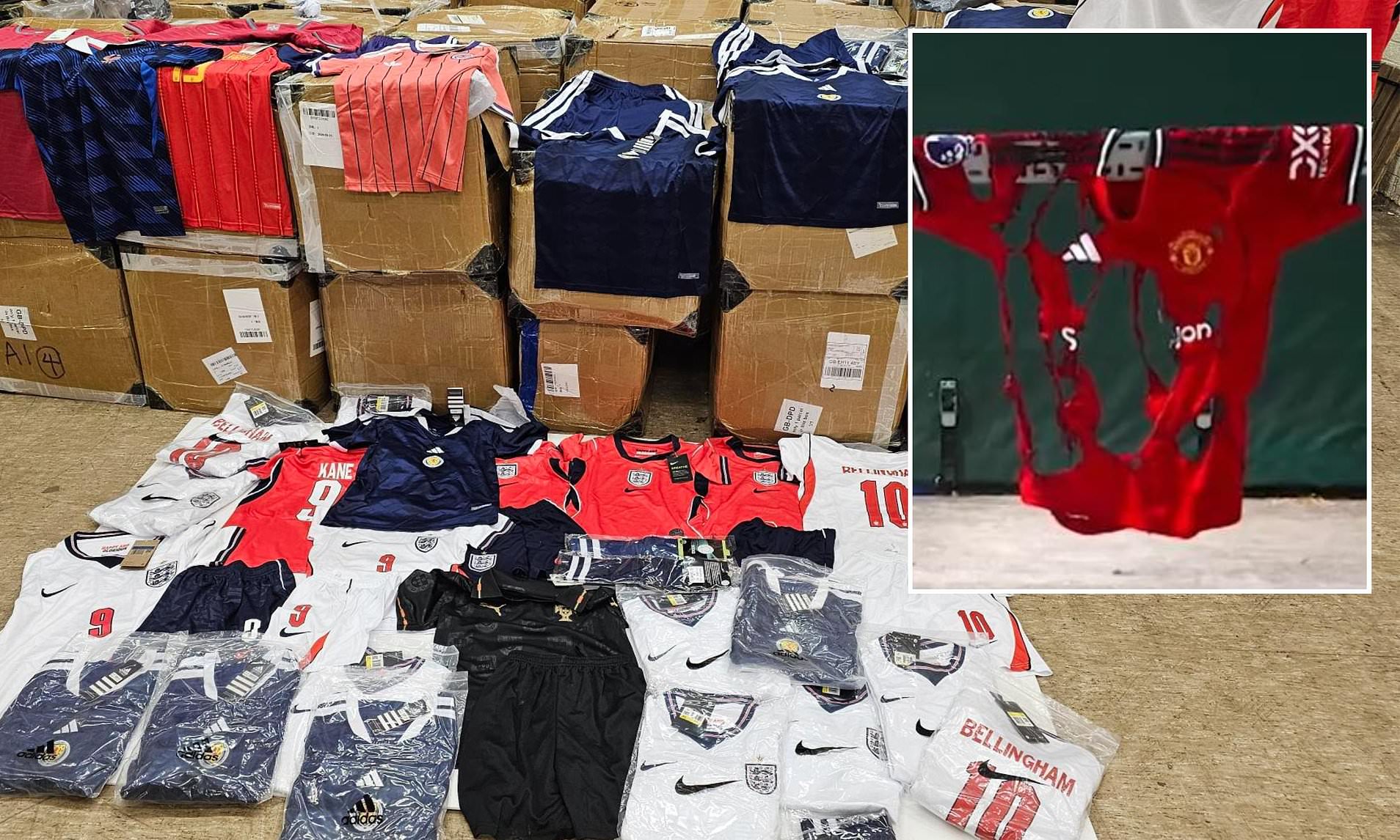 Why your fake football shirt is DANGEROUS - as £18m-worth are seized