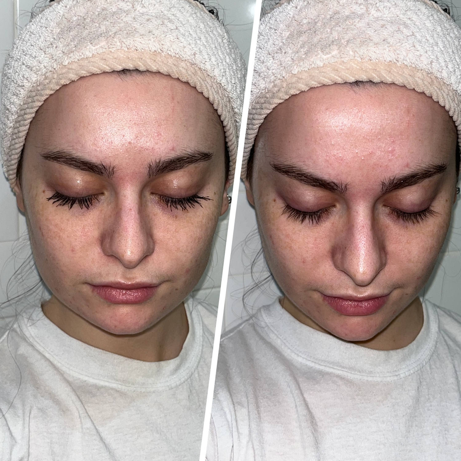 Lancôme Mascara Melter Before (left) and after (right) (Courtesy Audrey Ekman)