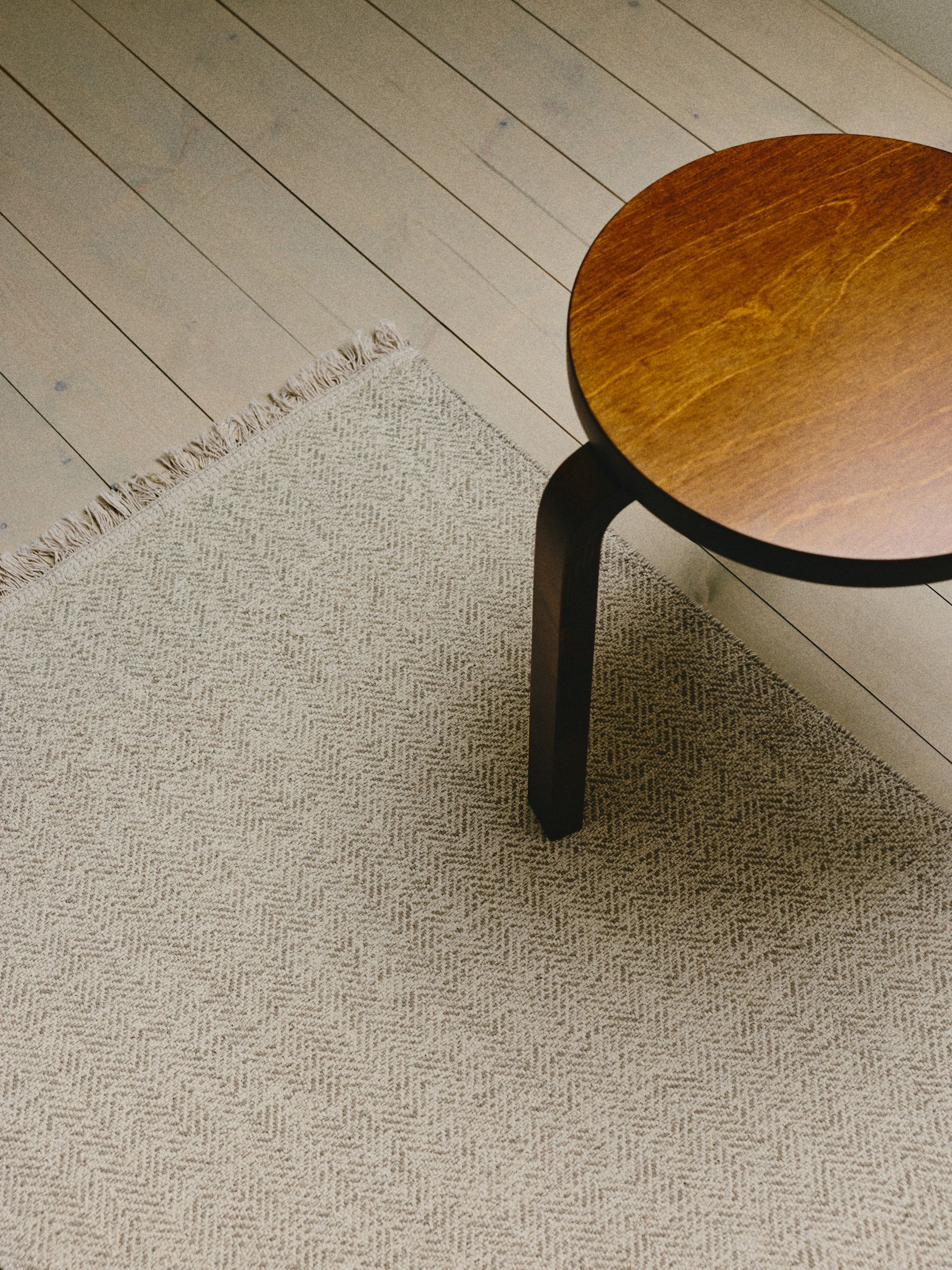 Small Fringed Cotton Rug