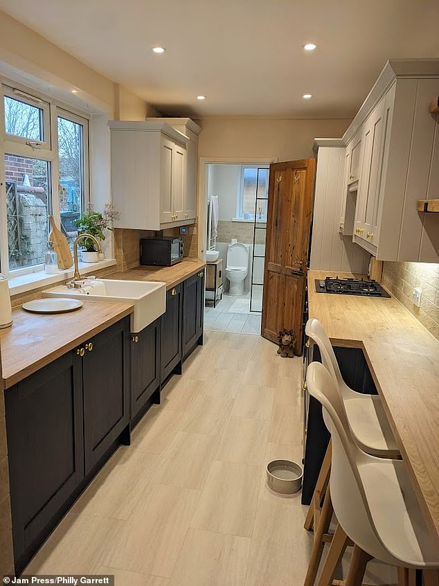 'When I renovated the kitchen, I included plenty of cupboards so everyone has their own designated space,' Philly added