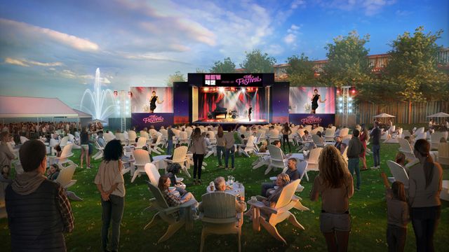 Concept art of the New 42 Stage