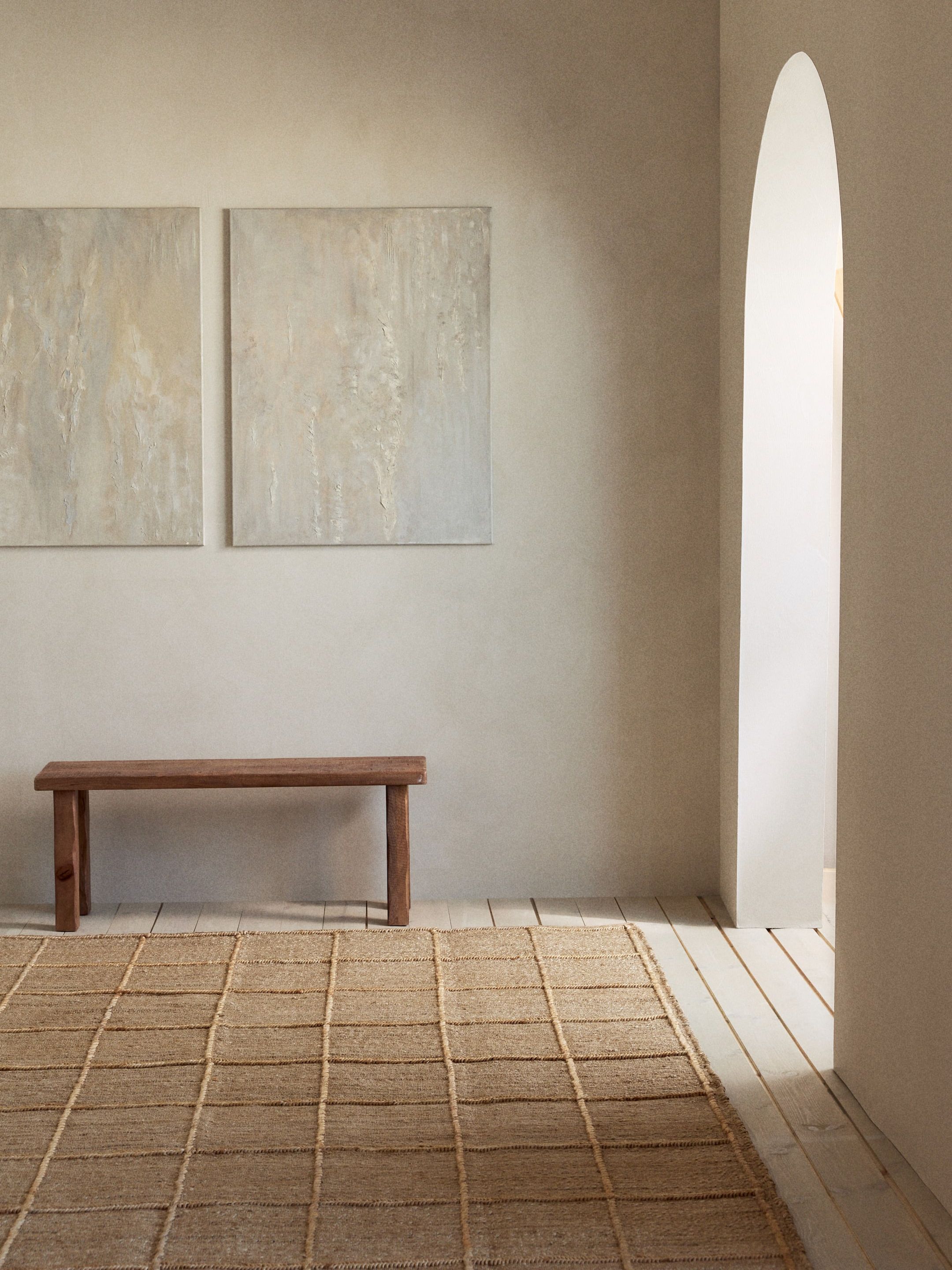 Large Textured Jute Rug