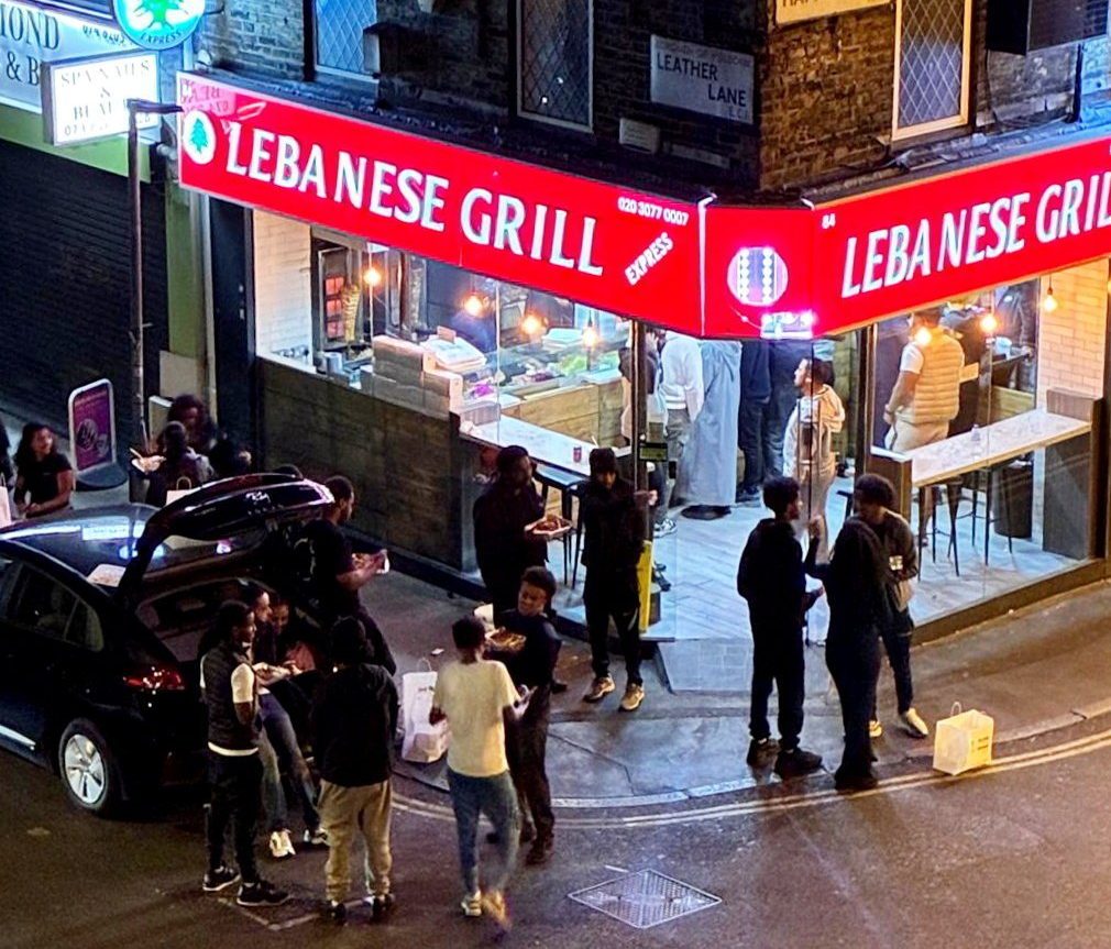 Lebanese Grill, London, before the fire. // A controversial 'TikTok famous' takeaway which is known for litter and fights has been destroyed by a devastating fire. Lebanese Grill Express in Clerkenwell, Central London, was engulfed in flames in the early hours of Thursday morning (July 16). The takeaway spot which amassed thousands of views online for its shawarma had only been open for one day following a court ordered closure when the fire struck. The blaze destroyed the shop, a loft extension, and the roof of the building as well as damaging part of the first and second floors. Photo released 21/07/2026